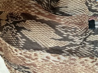 Falda larga estampado serpiente