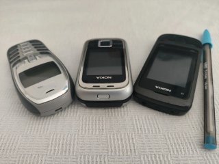 Lote de 3 telefoni cellulari antichi funzionanti