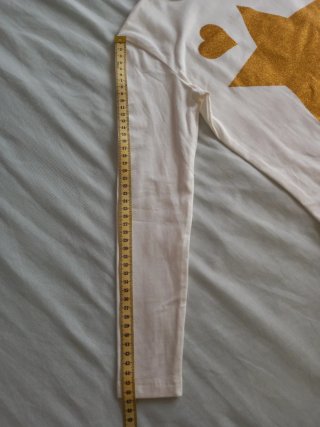 Camiseta niña blanca con estrella dorada