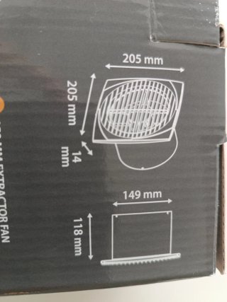 Extractor de aire Equation 150mm sin usar