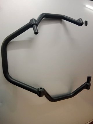 Soporte acompañante Yamaha Tenere Negro
