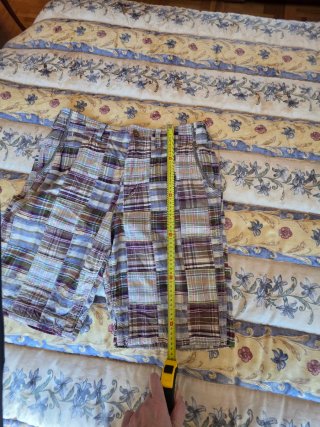 Bermudas hombre Green Coast cuadros verdes talla44