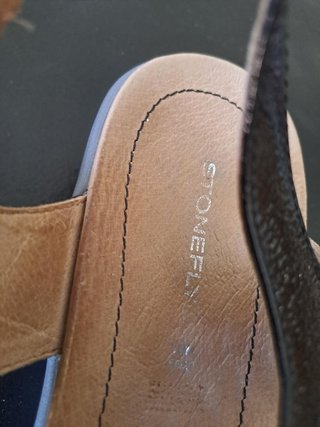 Sandalias Stonefly cuero negro Talla 38