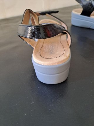Sandalias Stonefly cuero negro Talla 38