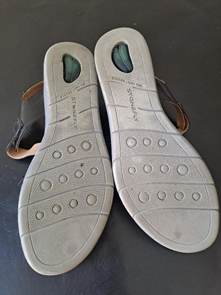 Sandalias Stonefly cuero negro Talla 38
