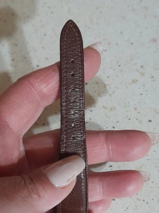 Orologio da polso anni '70 marrone/oro argento
