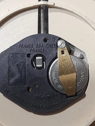 Orologio da polso anni '70 marrone/oro argento