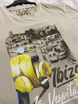 Camiseta La Vespita Ibiza Beige