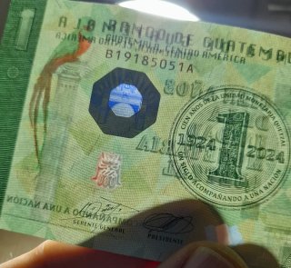 🇬🇹 Billete 1 Quetzal Guatemala