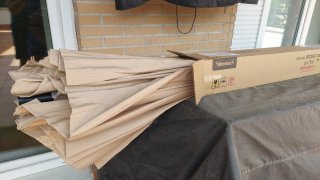 Sombrilla de jardín Yaheetech beige