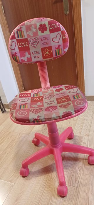 Silla de escritorio infantil rosa