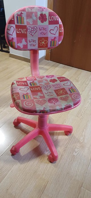 Silla de escritorio infantil rosa