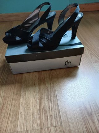 Sandalias JK Negras Tacón Plataforma