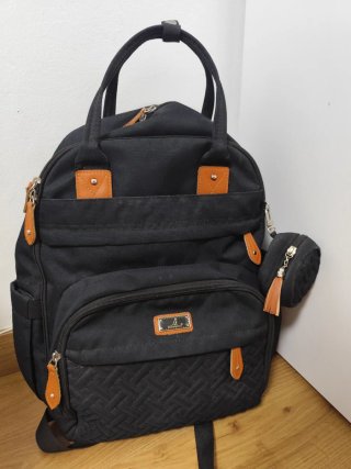 Mochila Pañalera BabbleRoo Negra