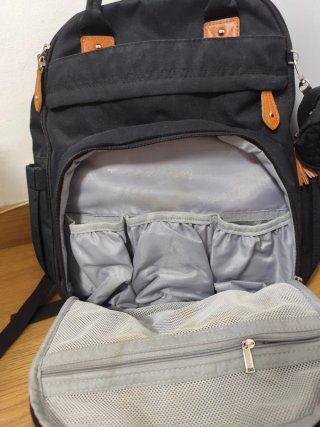 Mochila Pañalera BabbleRoo Negra