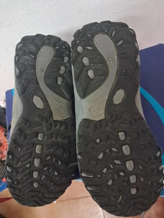 Zapatillas senderismo mujer gris/rosa