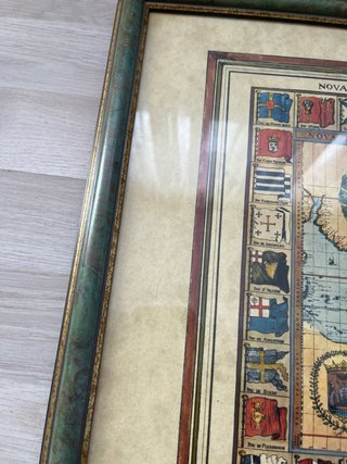 Cuadro mapa antiguo Nova Totius Orbis
