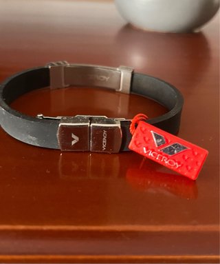 Pulsera Viceroy Hombre Negra y Plateada