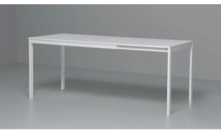 Mesa extensible blanca