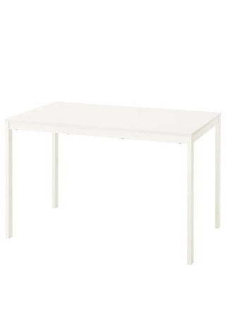 Mesa extensible blanca