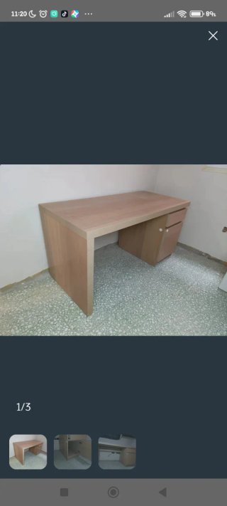 Escritorio madera marrón oscuro