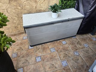 Caja de Almacenamiento Exterior Gris