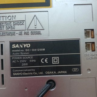 Equipo de música Sanyo DC 1250 M