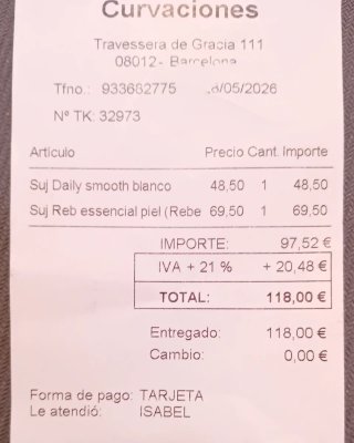 Sujetador blanco talla EU75F con aros
