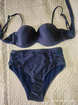 Bikini azul brillante talla L