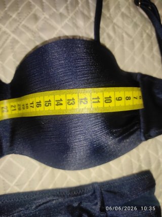 Bikini azul brillante talla L