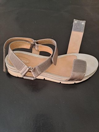 Sandalias Stonefly Piel Gris Plateado Talla 40