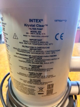 Depuradora Intex Krystal Clear Filtro Piscina