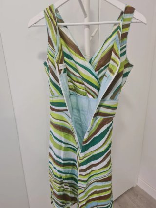Vestido vintage Liz Claiborne Petite de Rayas XL