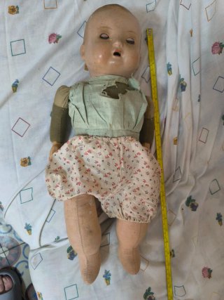 Muñeca antigua años 40-50