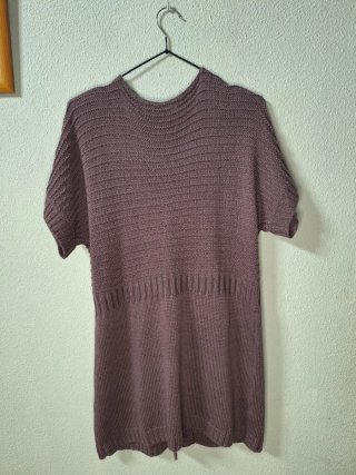 Cárdigan morado manga corta T.42-44
