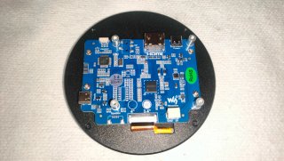 Waveshare Pantalla Táctil redonda HDMI IPS 3.4"