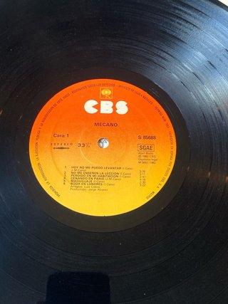 Mecano Vinilo Primera Edición Española 1982