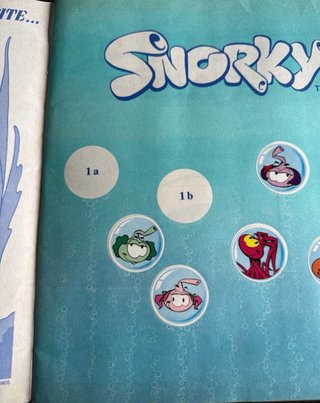 Raro album Panini Snorky vintage 1985