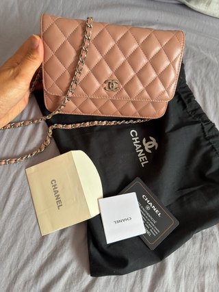 Chanel WOC Rosa Empolvado Piel lisa