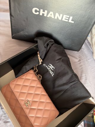 Chanel WOC Rosa Empolvado Piel lisa