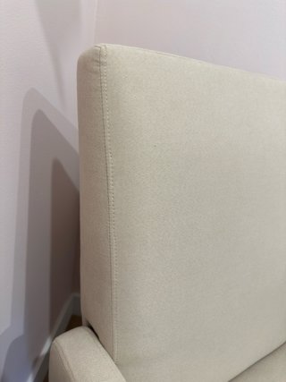 Mecedora NUEVA Sklum Beige Tela y Madera.