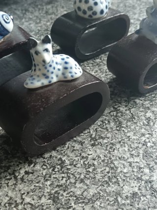 Set 4 porta tovaglioli asiatici