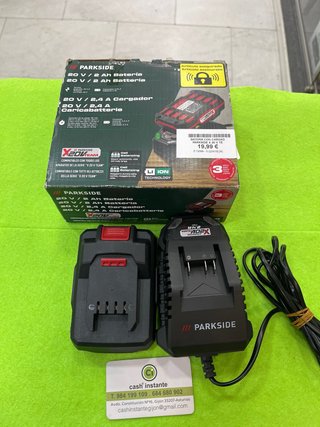Batería y Cargador Parkside X20V TEAM
