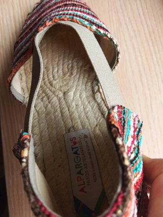 Alpargatas esparto con lentejuelas