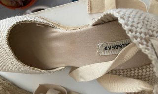 Alpargatas Pull&Bear Beige Cuña 11cm