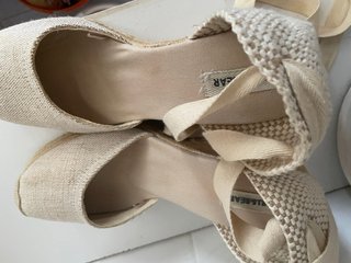 Alpargatas Pull&Bear Beige Cuña 11cm