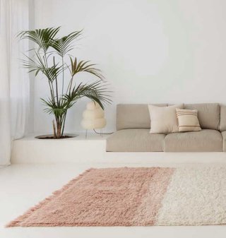 Alfombra Lana Lorena Canals Beige/Rosa