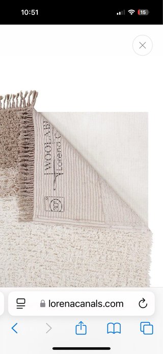 Alfombra Lana Lorena Canals Beige/Rosa
