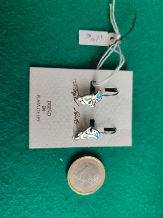 Pendientes de plata con diseño