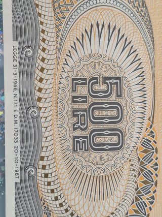Banconota 500 Lire Repubblica Italiana